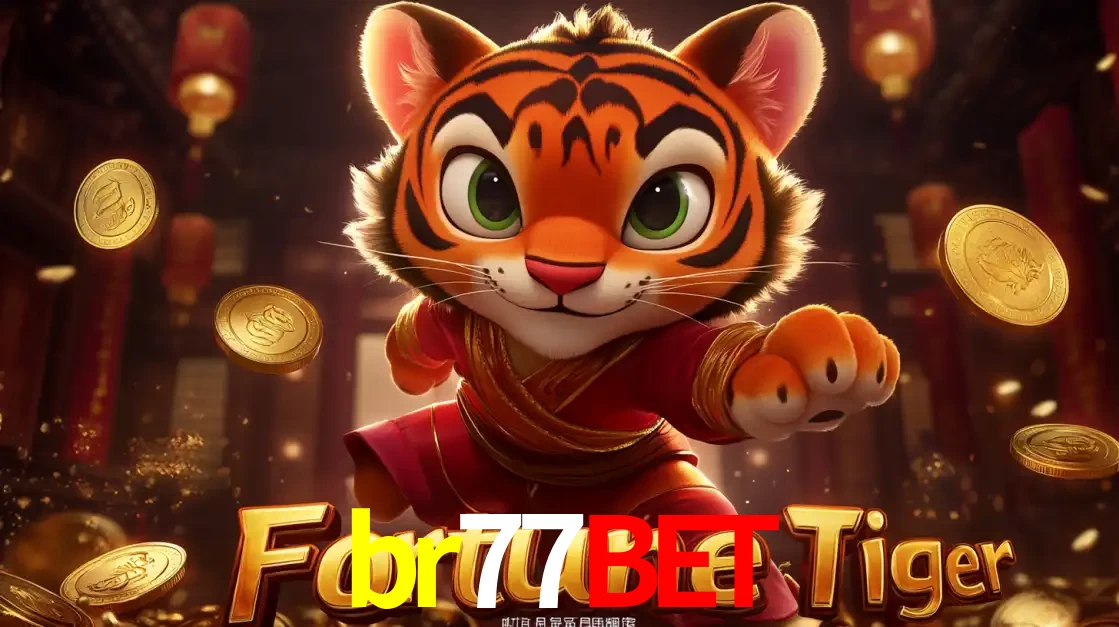 O carismático mascote do jogo de slot Fortune Tiger, um tigre fofo em pose de artes marciais, pronto para trazer sorte e multiplicadores de ganhos no cassino online br77bet.